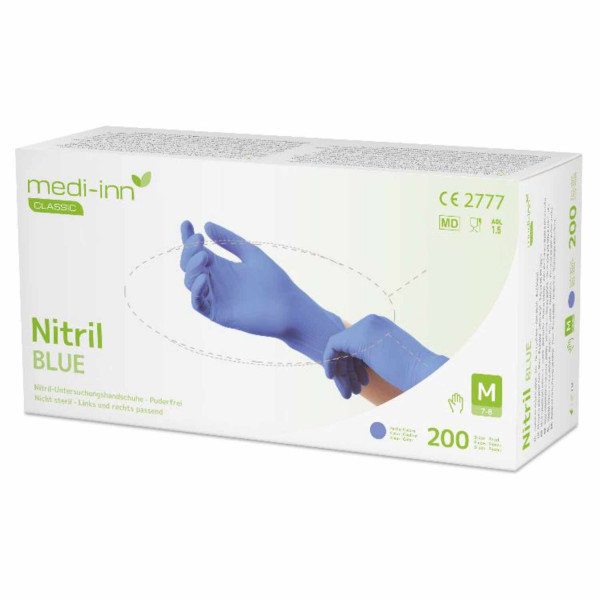 Einmalhandschuhe Nitril Blue M