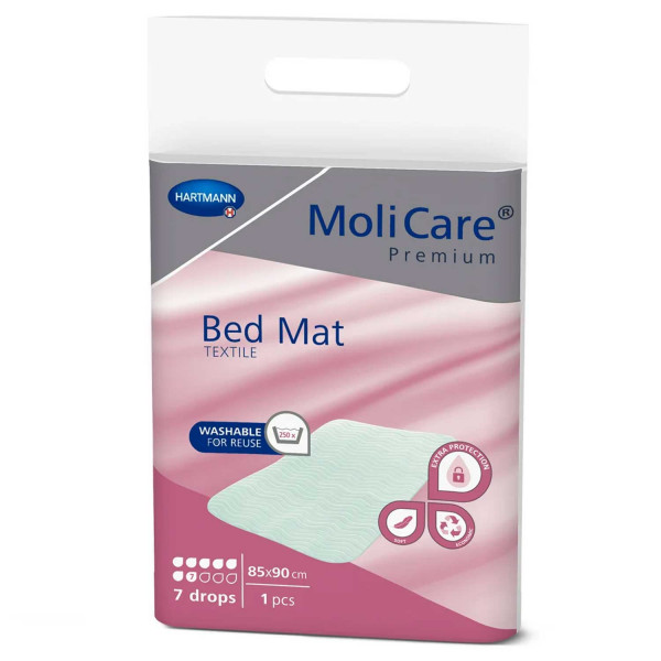 MoliCare Premium Bed Mat Textile 7 Tropfen Größe 85x90 cm