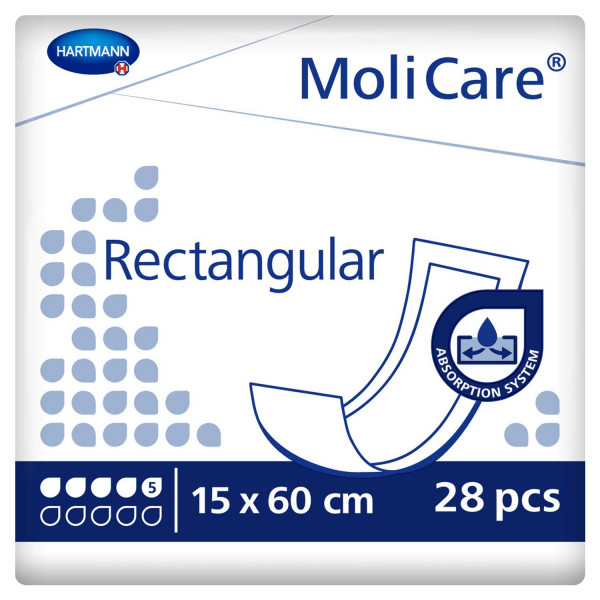 MoliCare Rectangular 5 Tropfen 15 x 60 cm