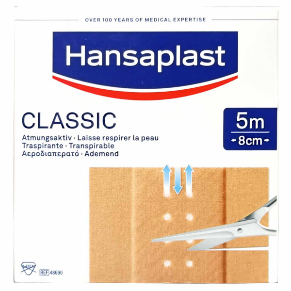 Hansaplast CLASSIC Pflaster 5m x 8cm