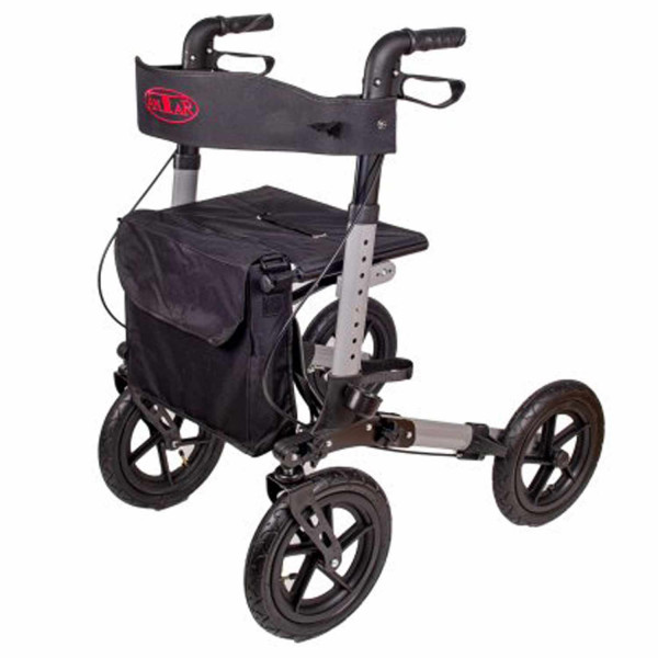 Antar Aluminium Reise Rollator mit Luftbereifung AT51036