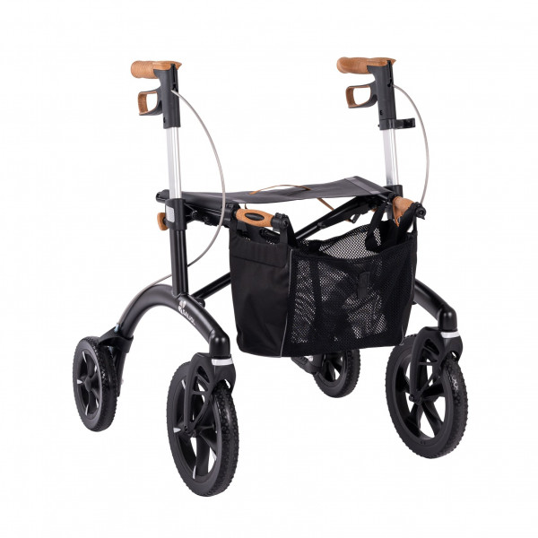 Schwarzer Saljol Allround Rollator 