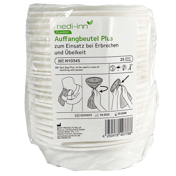 Auffangbeutel plus, Weiß